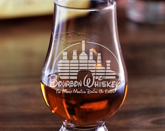Bourbon Whiskey Glass / Engraved Glencairn Glasses / Scotch Glass / Bourbon Glass / Bourbon Glasses / Malt Whisky / Scotch Whisky