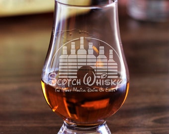 Scotch Whisky Glass / Engraved Glencairn Glasses / Scotch Glass / Bourbon Glass / Bourbon Glasses / Malt Whisky / Bourbon Gift / Whisky Gift