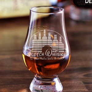 Scotch Whisky Glass / Engraved Glencairn Glasses / Scotch Glass / Bourbon Glass / Bourbon Glasses / Malt Whisky / Bourbon Gift / Whisky Gift
