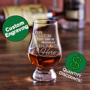 Custom Glencairn Glass / Engraved Glencairn / Personalized Glencairn Glasses / Glencairn Whiskey Glasses / Scotch Glasses / Bourbon Glass