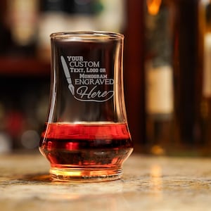 Personalized Kenzie Glass / Engraved Kenzie Taster Glasses / Personalized Whiskey Glass / Custom Whiskey Glass