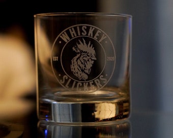 Whiskey Slickers Rocks Glass