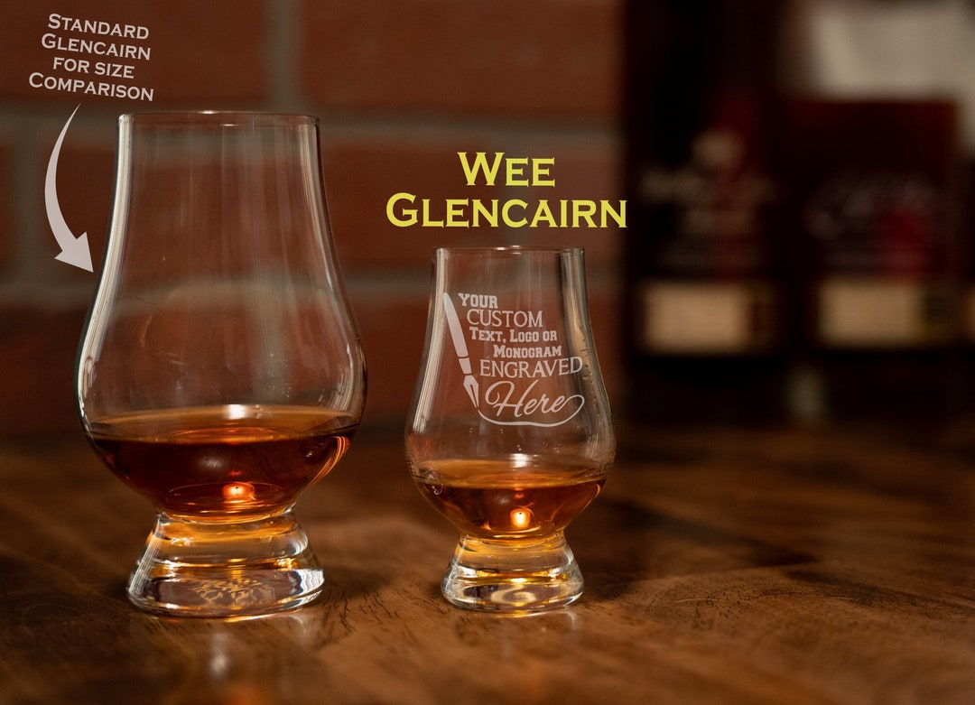 Custom Wee Glencairn Glass / Personalized Wee Glencairn Glasses / Mini
