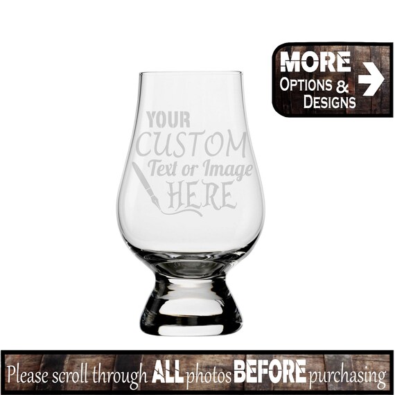 Custom Glencairn Glass Personalized Glasses - Engraved Glencairn Whiskey Glasses Custom Glencairn Glass Personalized Glasses - Engraved Glencairn Whiskey Glasses