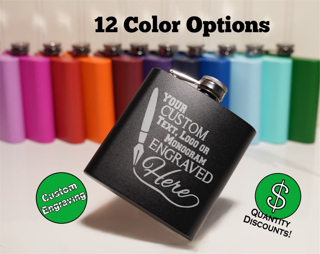 Custom Flask, Personalized Flask, Groomsman Flask, Groomsman Gift