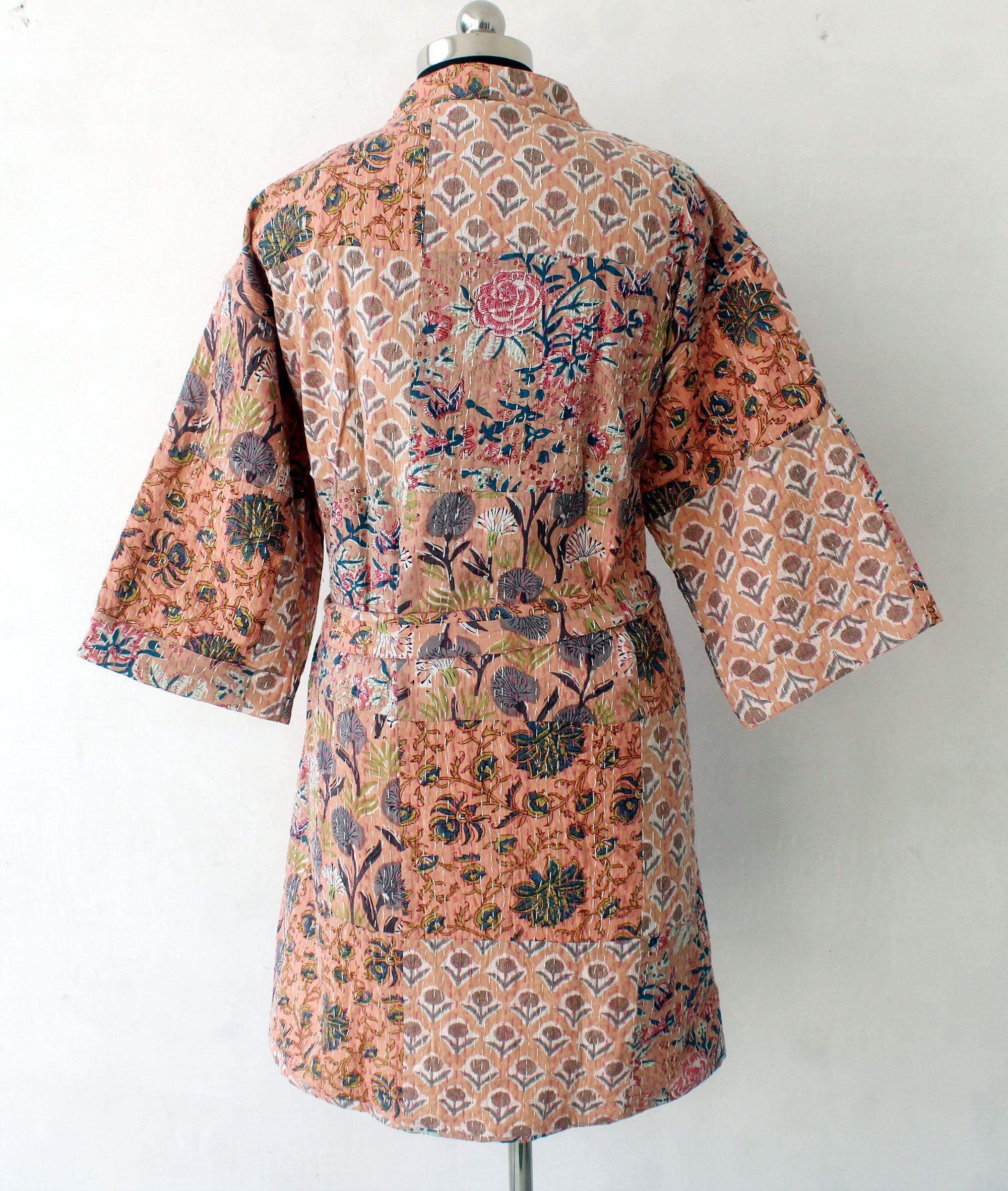 Cotton Robe100% Cotton Indian Geometrical Handmade Kantha | Etsy