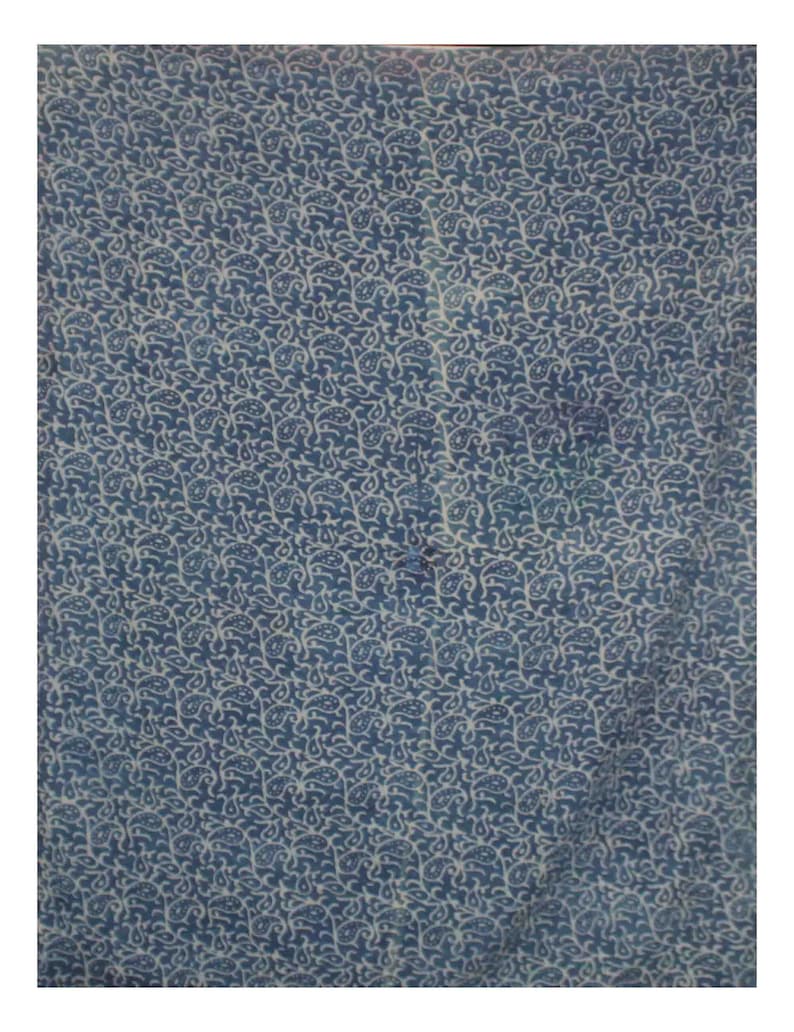 Handmade Indigo Kantha Quilt Vintage Cotton Sari Kantha Throw Reversible Indigo Kantha Bedspread Block Print Kantha Blanket Kantha Bed Cover