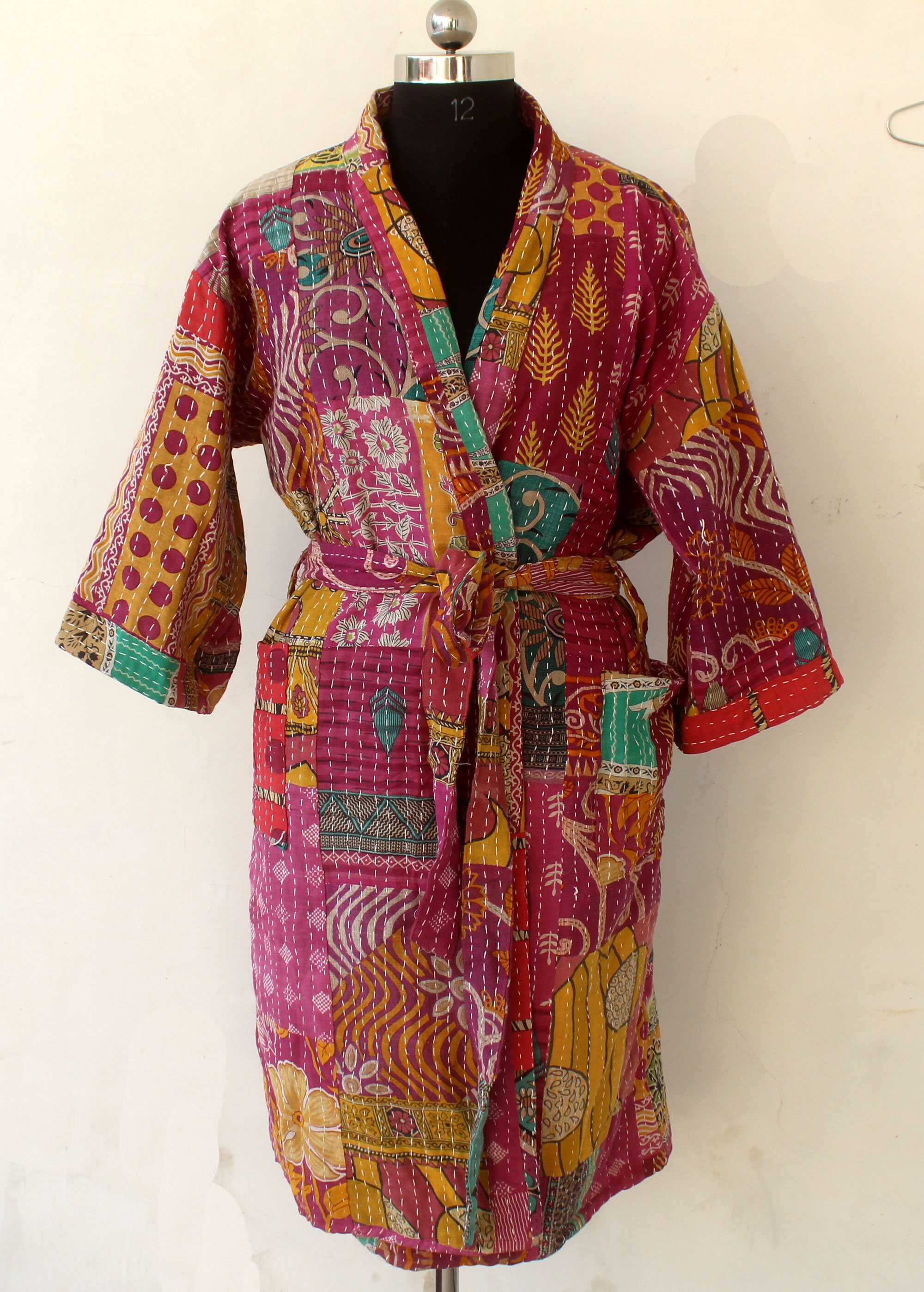 Handmade Fabric Jackets And Coats Cotton Kantha Coat | Etsy
