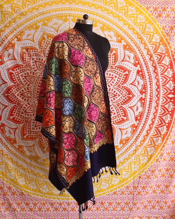 embroidered pashmina