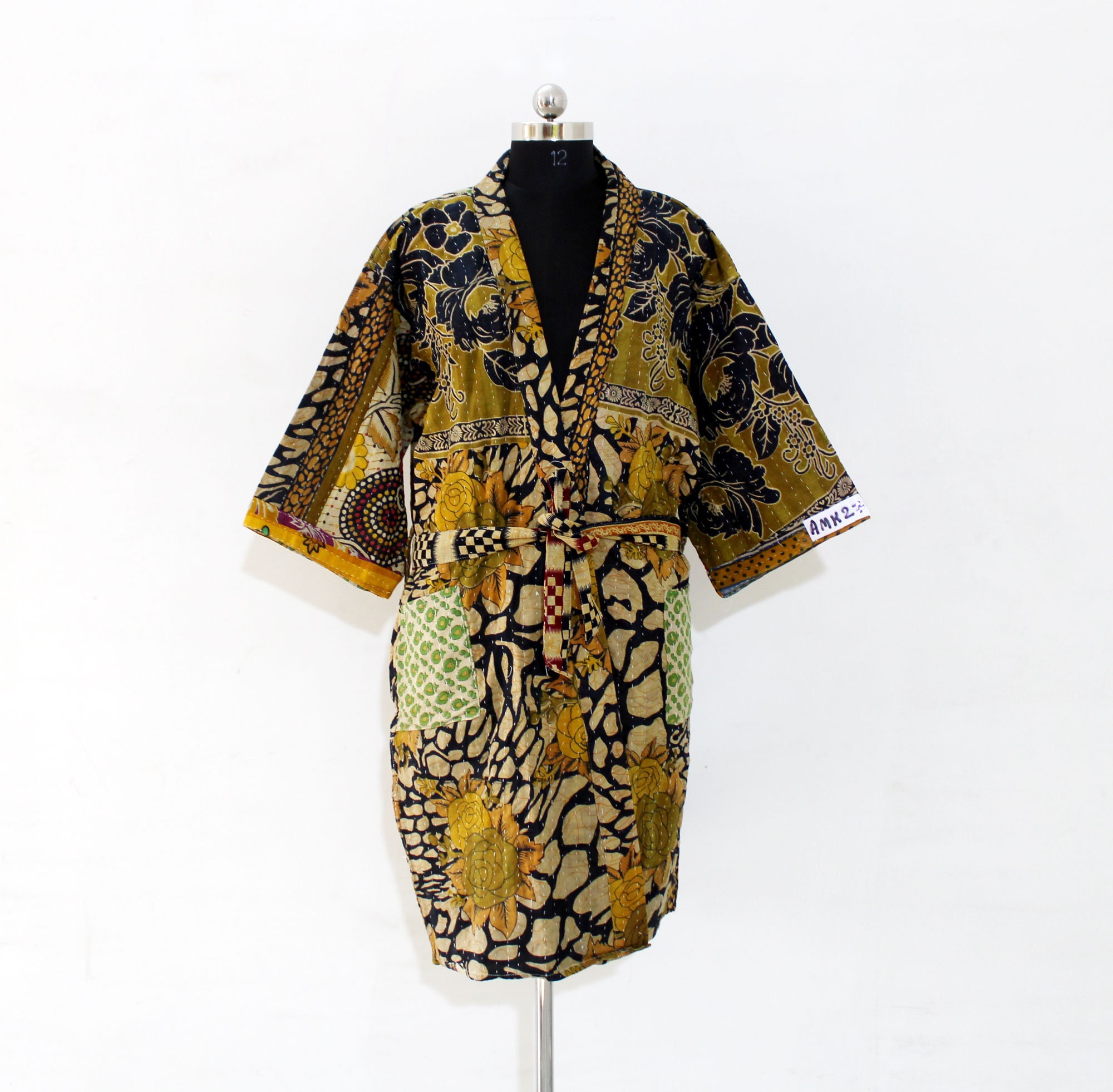 Vintage Kantha Robe Kantha Jackets Casual Long Robe Free | Etsy