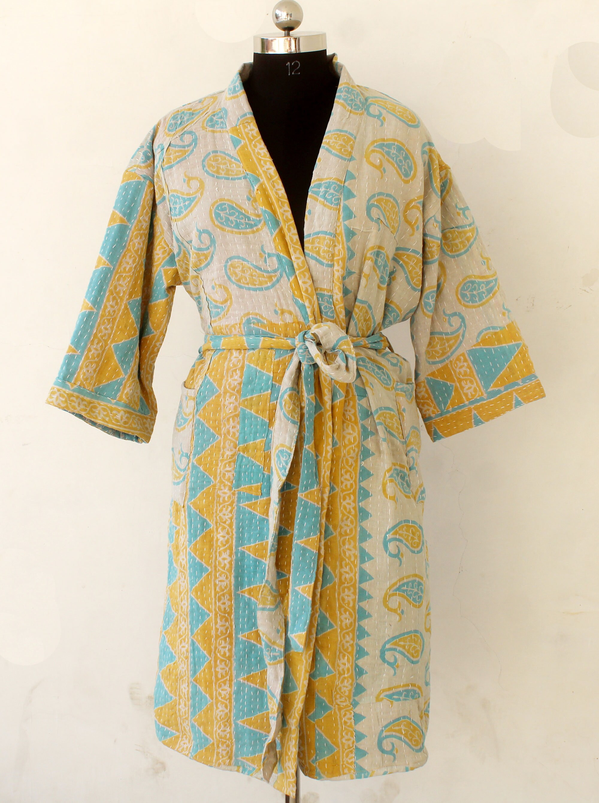 Bath Overcoat Robes Indian Bath Robe Handmade Jacket Long Etsy