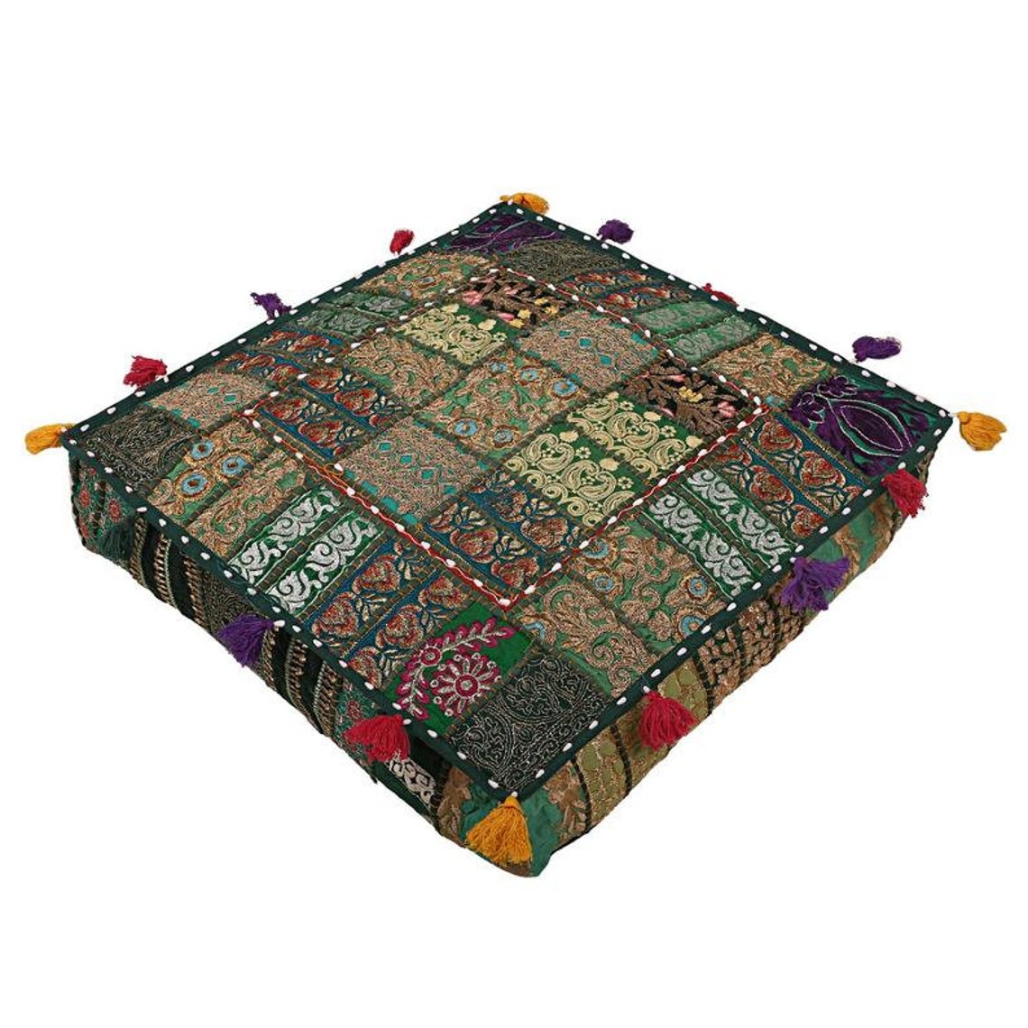 Indian Large Floor Cushion Cover Floor Seating Meditation Etsy