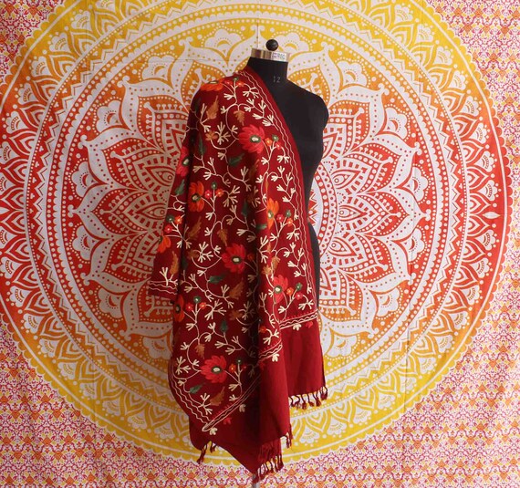 embroidered pashmina