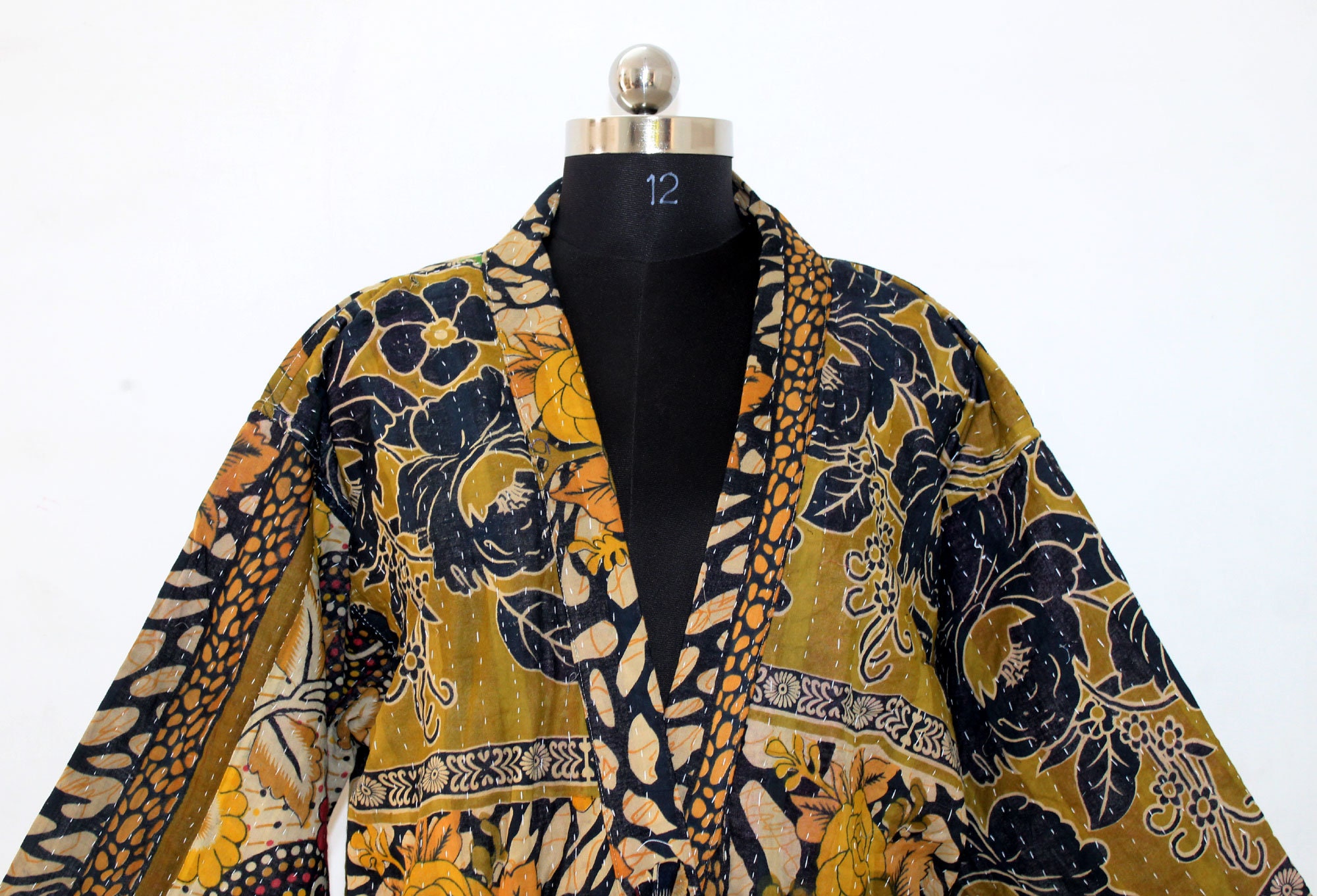 Vintage Kantha Robe Kantha Jackets Casual Long Robe Free | Etsy