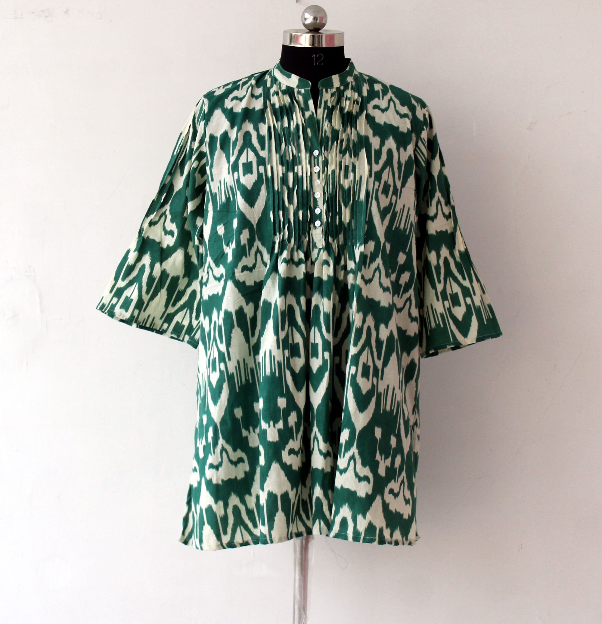 Handmade Cotton Ikat Print Dress Indian Girl's Tunic Top | Etsy