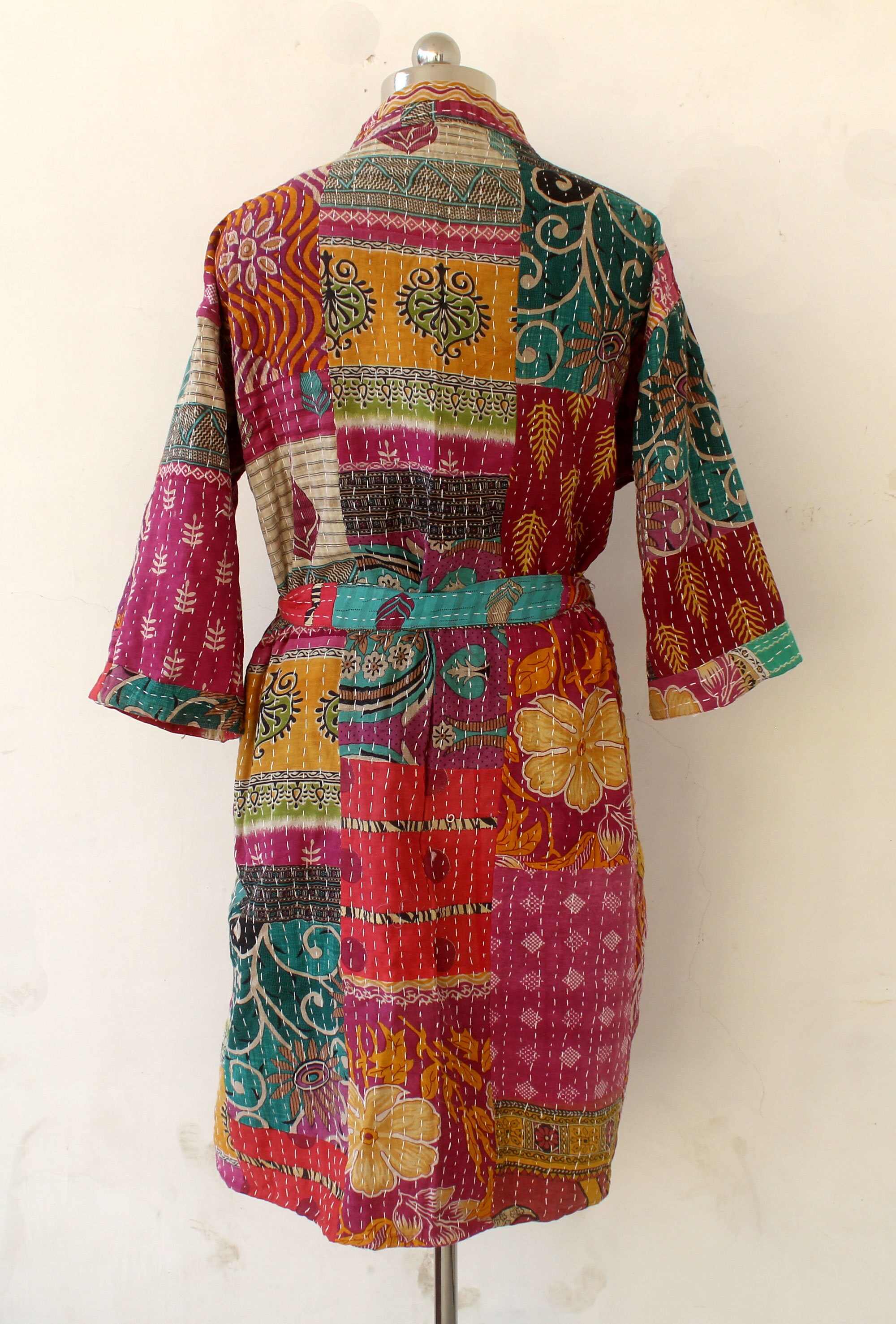 Handmade Fabric Jackets And Coats Cotton Kantha Coat Etsy