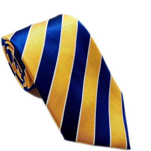 Yellow Stripe Tie - Etsy