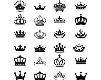 Free Free 296 Silhouette Prince Crown Svg SVG PNG EPS DXF File