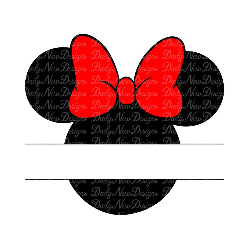 Download Mickey Mouse Svg Mickey Monogram Svg Minnie Mouse Bow | Etsy
