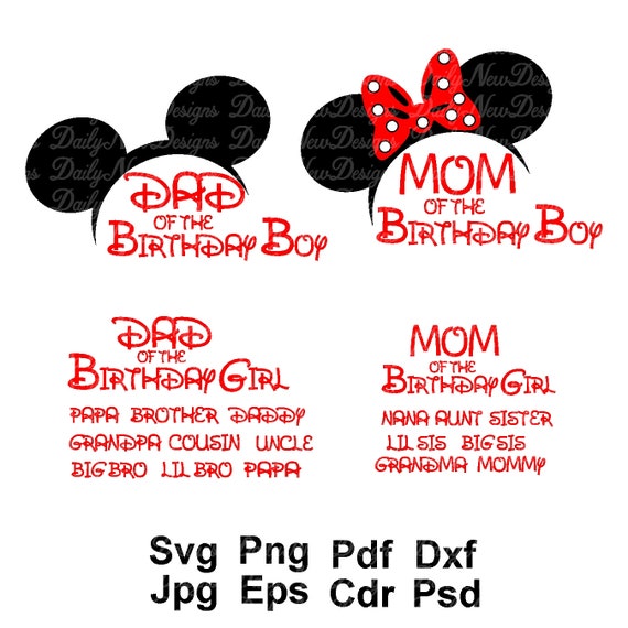 Download Mom Of Birthday Boy Svg Dad Of Birthday Boy Svg Mom of | Etsy