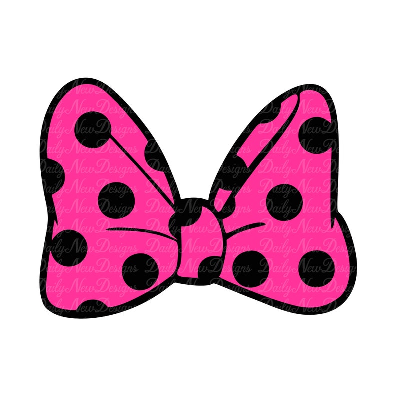 Download Minnie Bow Svg / 4-For-1 / Minnie Mouse Bow Svg / Disney ...
