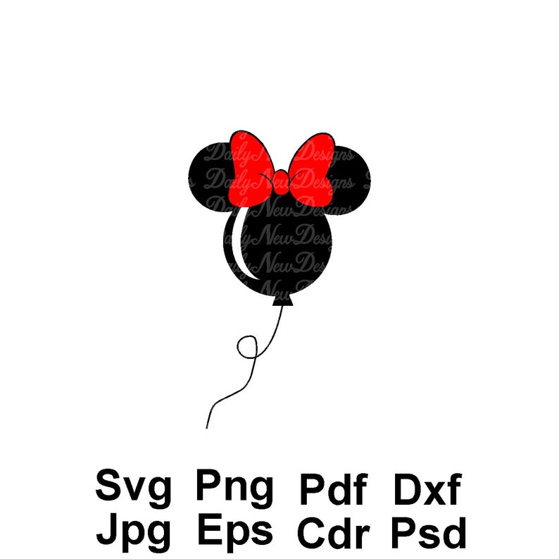 Download Mickey Mouse Minnie Balloons 3-for-1 SVG Disney Balloons ...