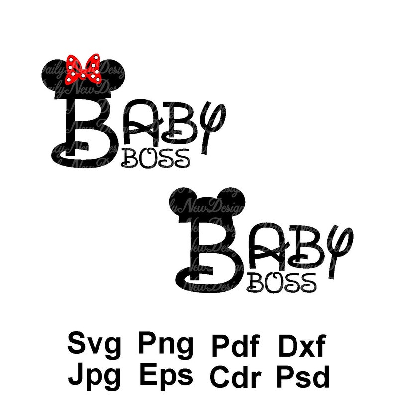 Download Baby Boss Disney Svg Mickey Mouse Svg Minnie Mouse Svg | Etsy