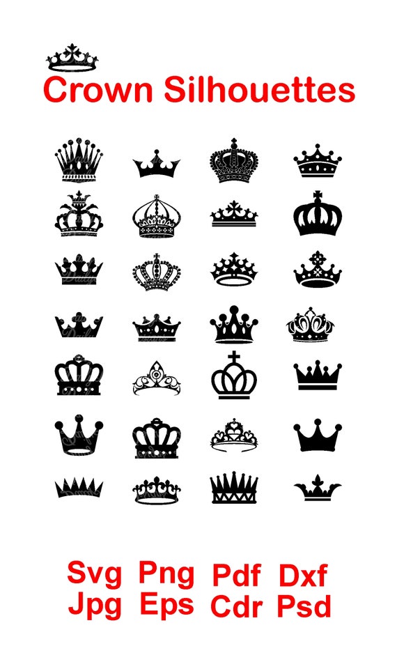 Download Crown Svg Crown Clipart Tiara Svg Princess Tiara Svg King Etsy