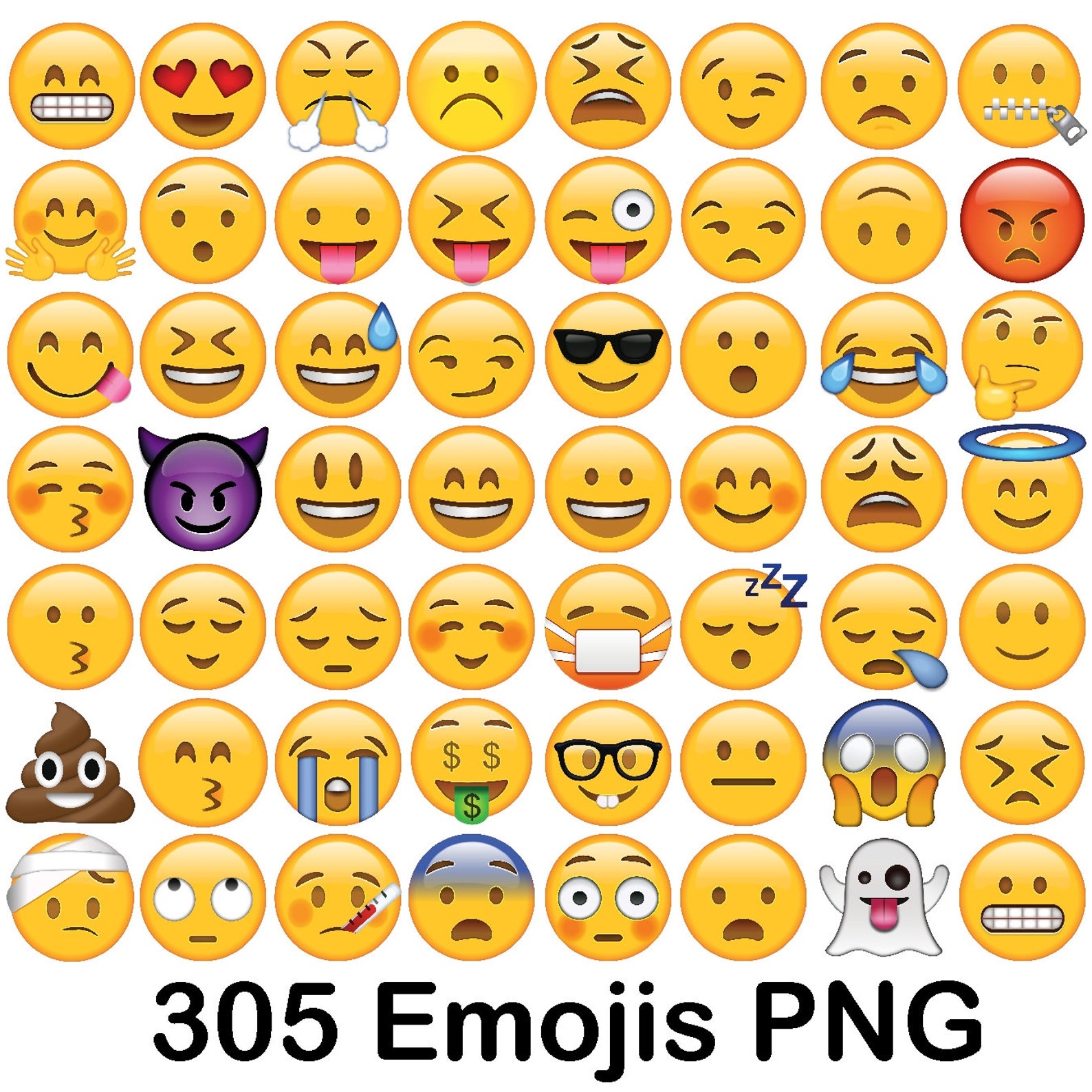 Png Only Emoji Clipart Emoji Smileys Smiley Vector Emojis Etsy India