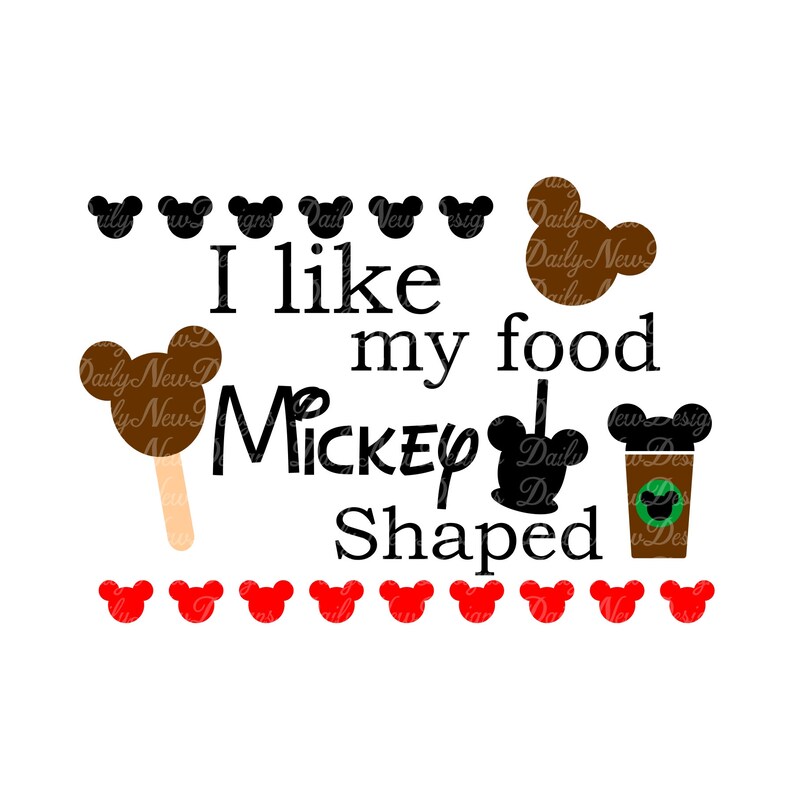 Download I Like My Food Mickey Shaped Svg / Disney / Snack Goals ...
