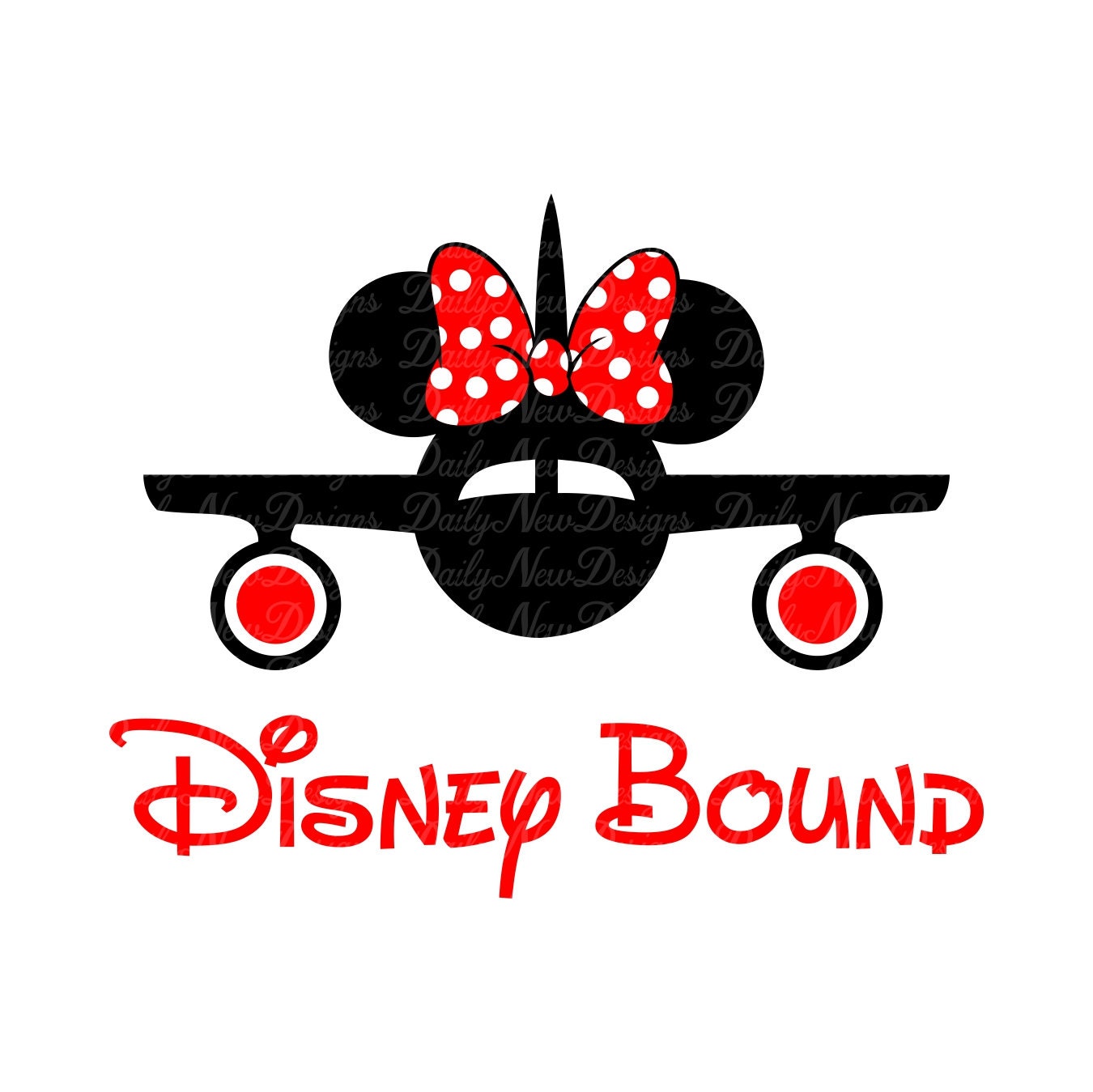 Disney Bound Svg File Mickey Mouse Minnie Mouse SVG DXF ...