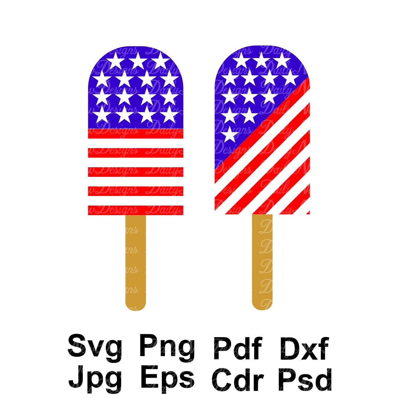 Download 4th of July Svg Popsicle Svg American Flag Svg American | Etsy