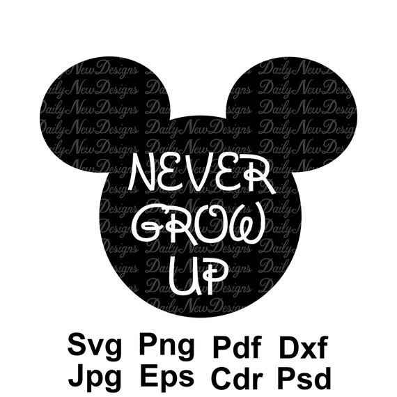 Free Free 117 Disney Svg Never Grow Up SVG PNG EPS DXF File