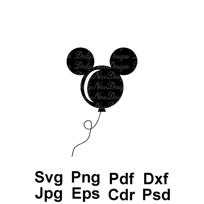 Download Mickey Mouse Minnie Balloons 3-for-1 SVG Disney Balloons ...