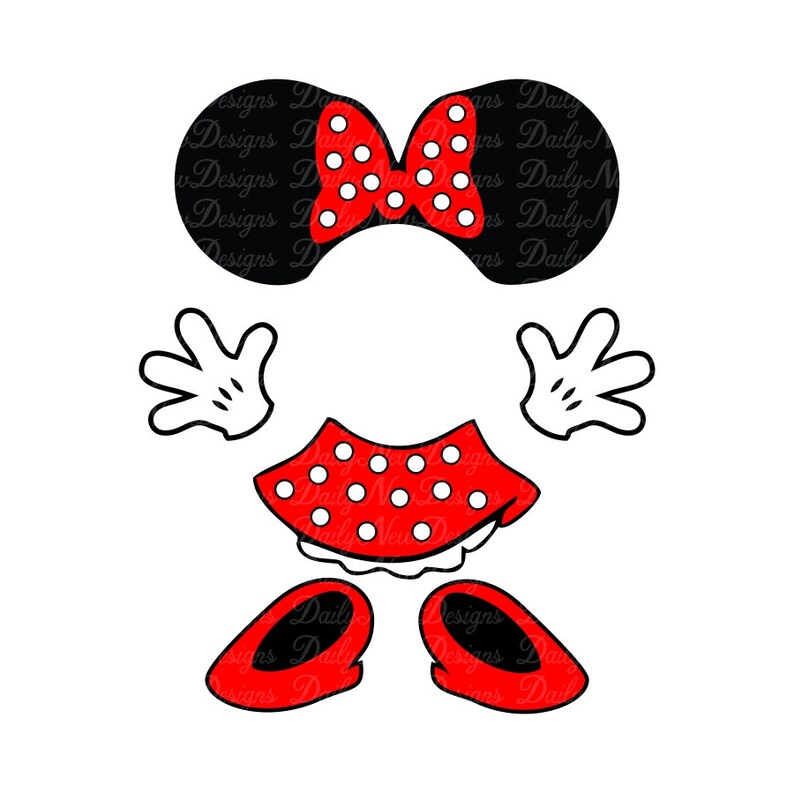 Download 2-For-1 / Disney Mickey Mouse Body SVG Minnie Mouse Svg | Etsy