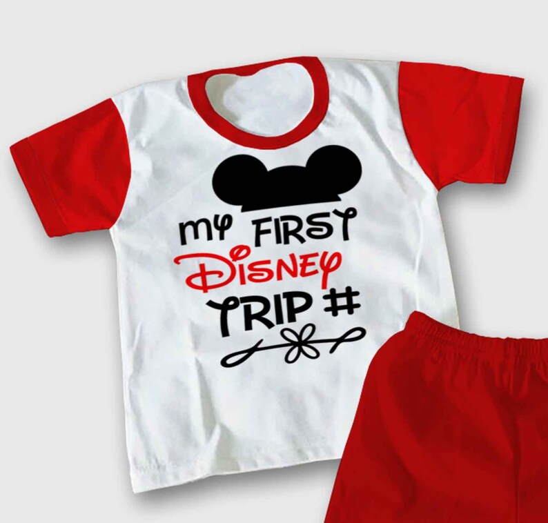 Download My First Disney Trip 2019 Svg Mickey Head Minnie Bow 2-for-1 Family Vacation Tshirt Svg Cricut ...