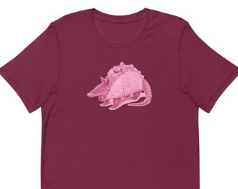 Tacodillo, armadillo taco, t-shirt, pink