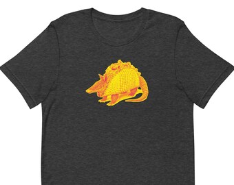 Tacodillo, armadillo taco, t-shirt, yellow