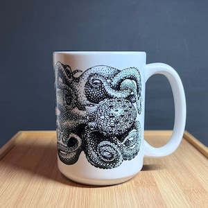 Tazza da caffè Octopus, 15 oz