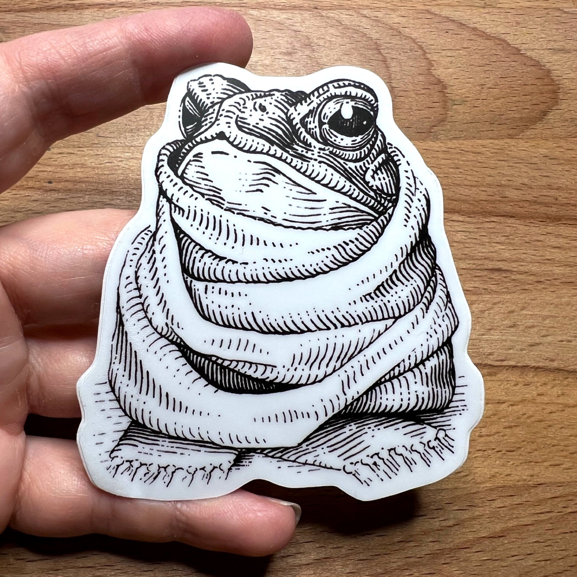 Toad Crying Sticker Cozy Toad Vinyl Sticker (2.78