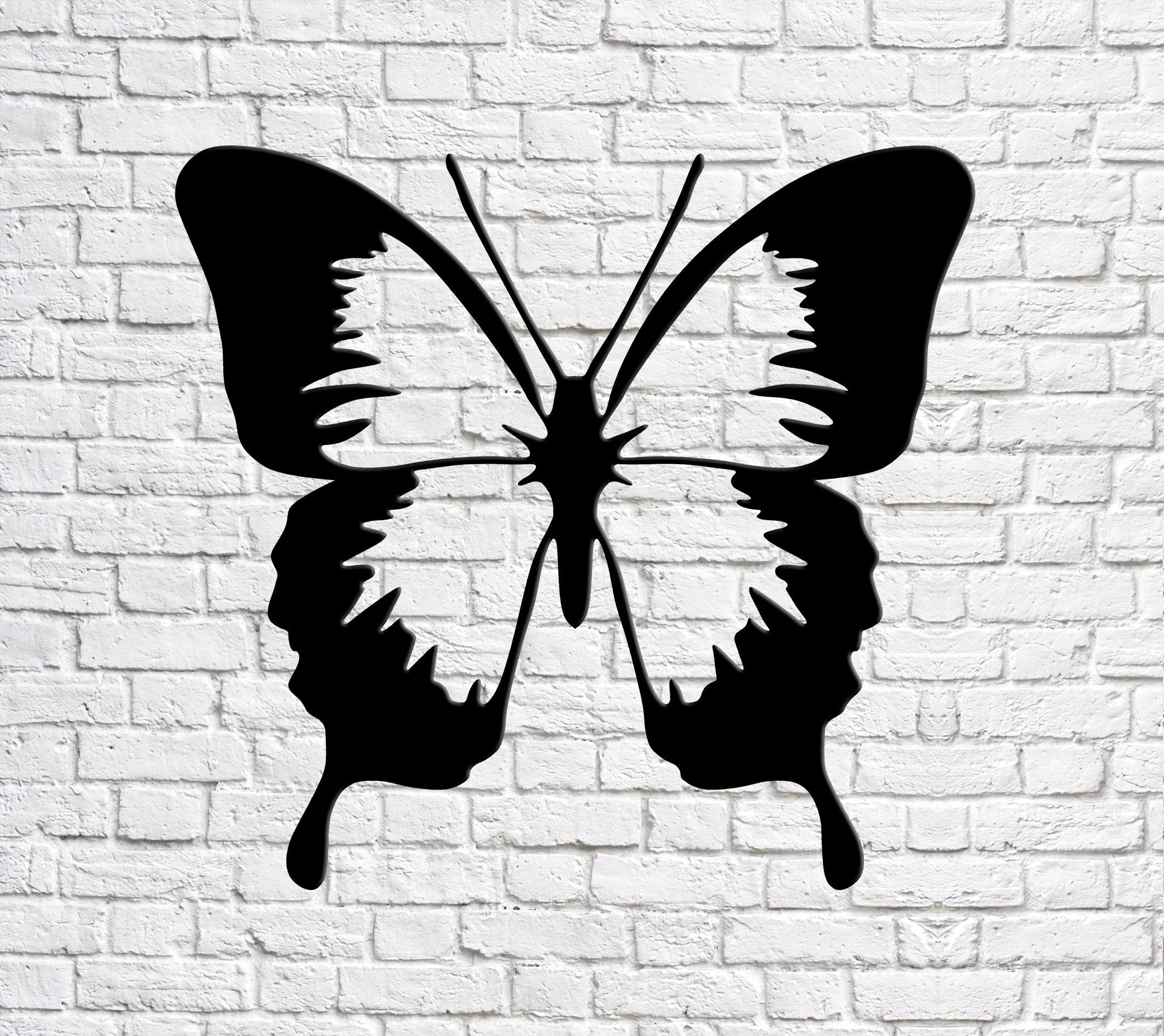 Butterfly Metal Wall Art Metal Wall Decor Wall Hanging Art Etsy