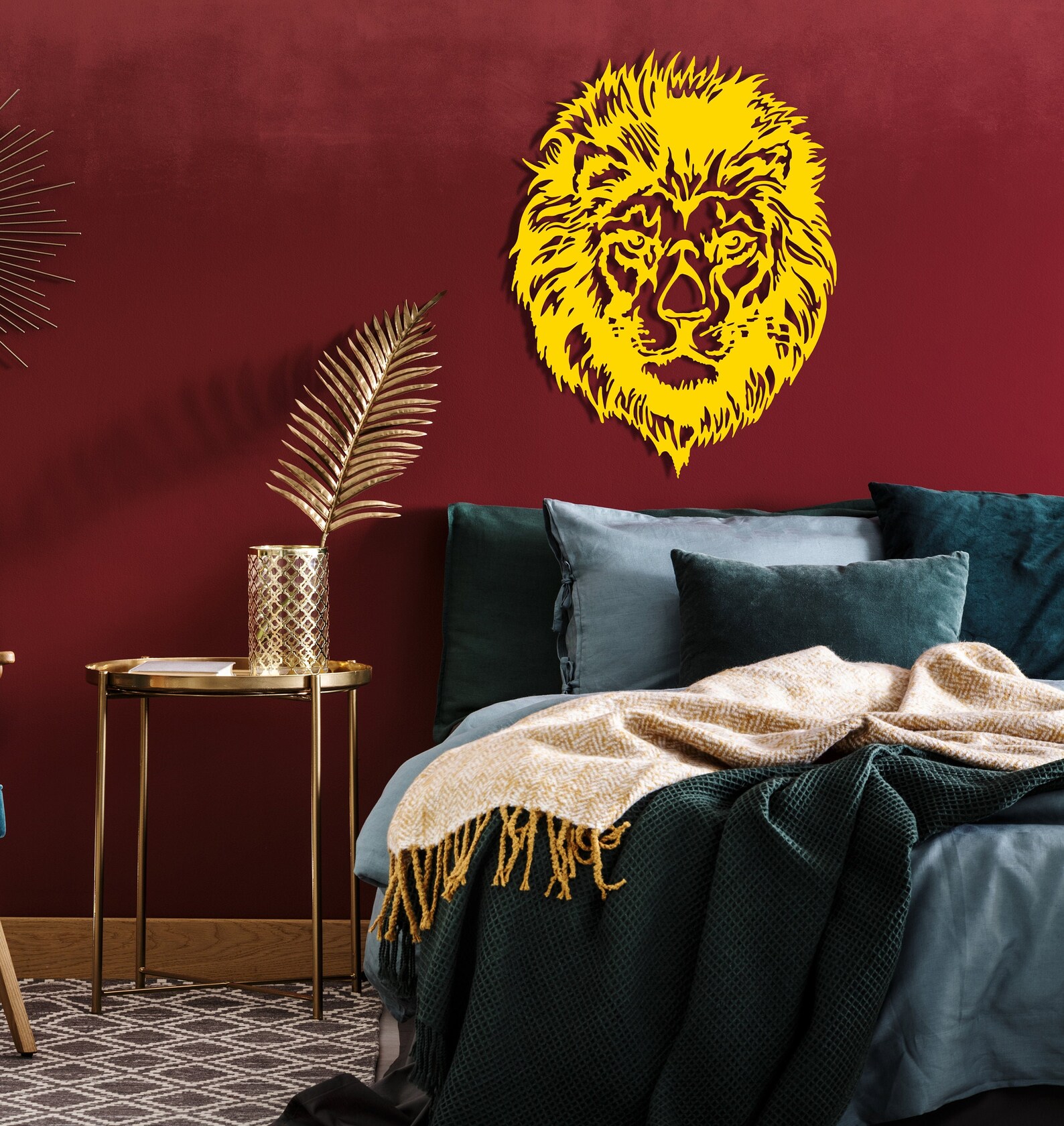 Lion Metal Wall Art Metal Wall Decor Wall Hanging Animal Art Etsy