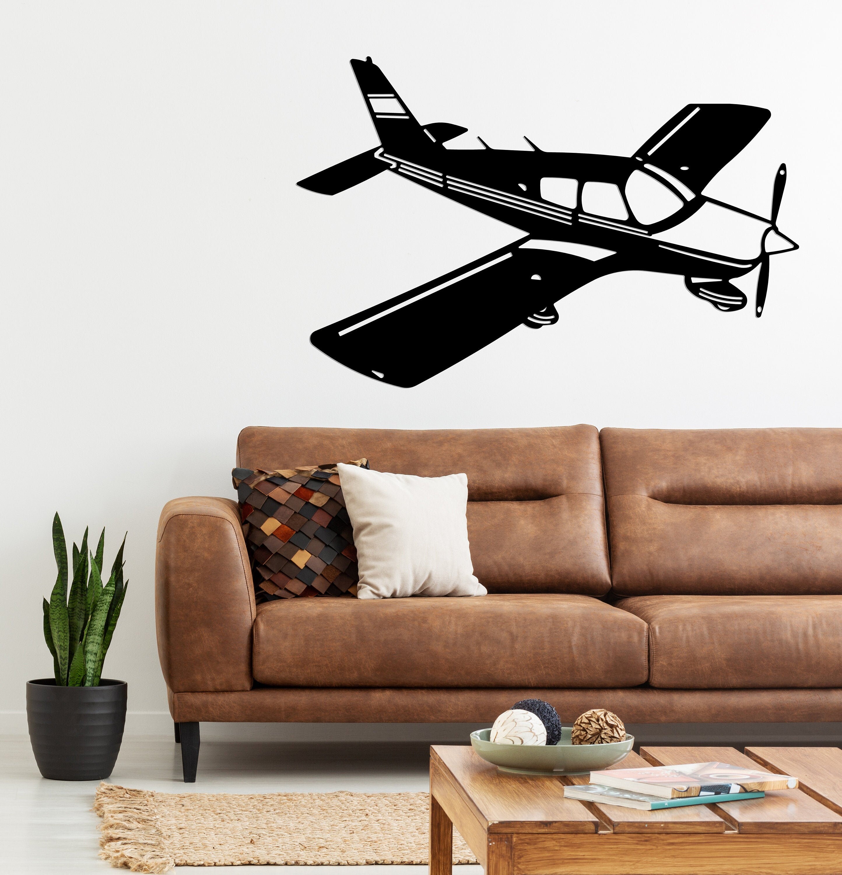 Airplane Metal Wall Art Aircraft Metal Wall Decor Planer Etsy