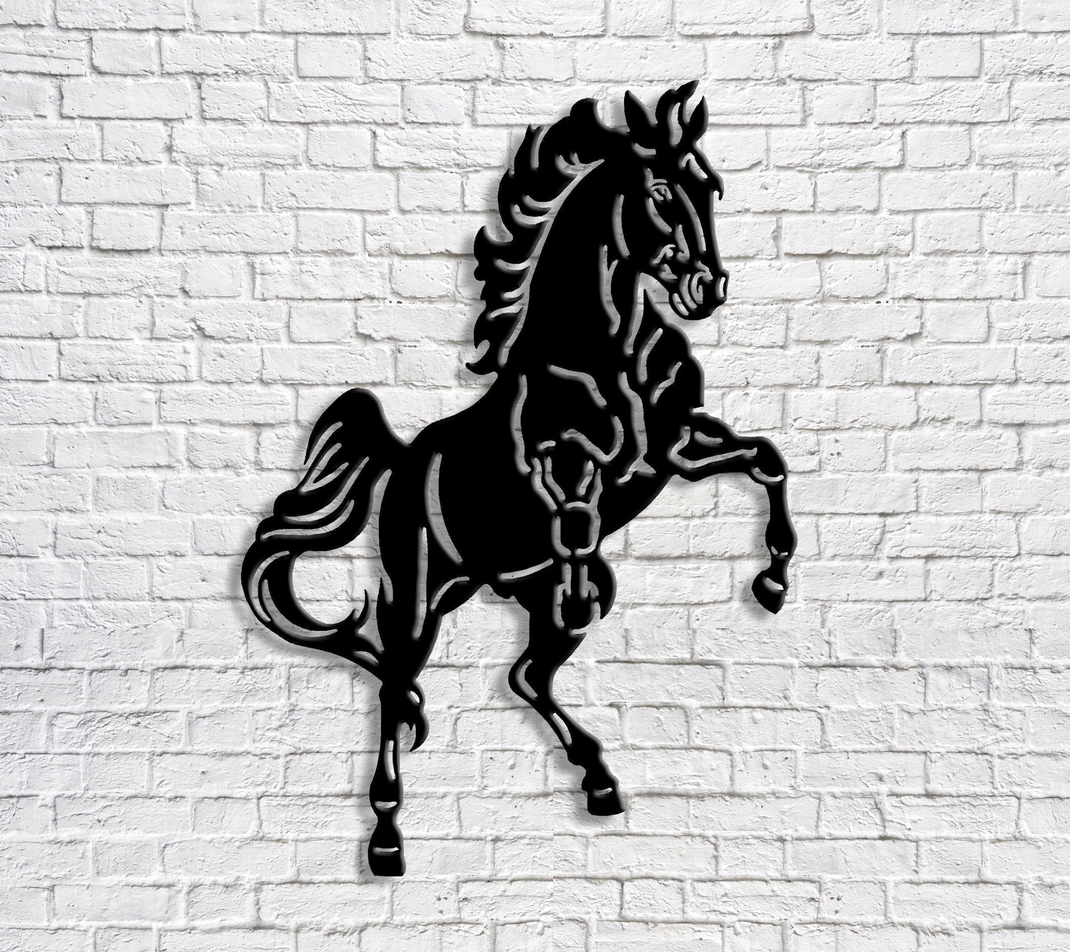 Horse Metal Wall Decor Steel Wall Hanging Art Metal Decoration Etsy
