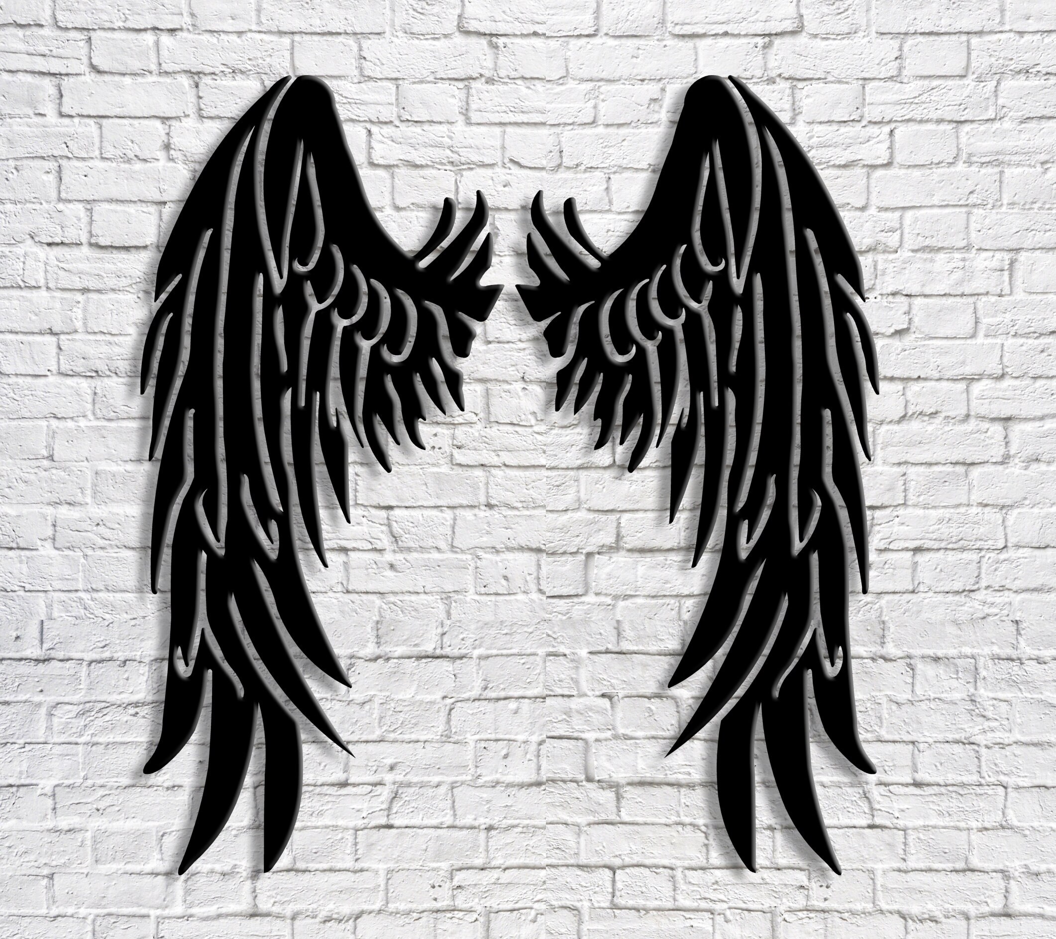 EXTRA LARGE Wings Metal Wall Decor Angel Wall Hanging Art Etsy