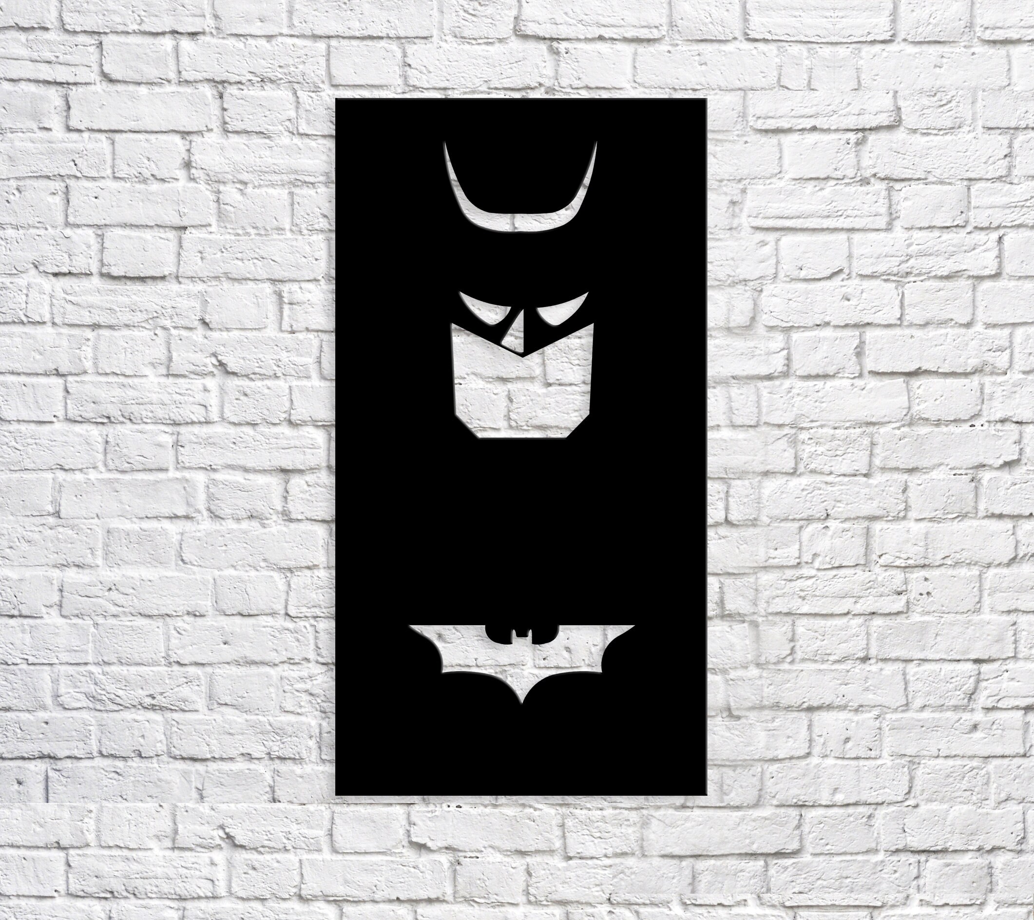 Batman Metal Wall Decor Steel Wall Hanging Batman Art Etsy
