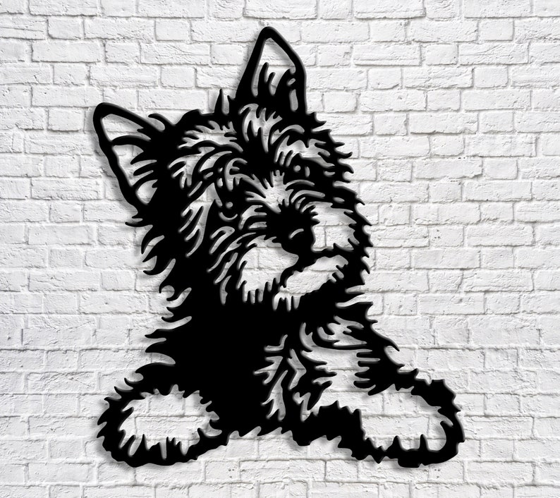 Dog Metal Wall Art Wall Hanging Decor of Steel Love Animals Etsy