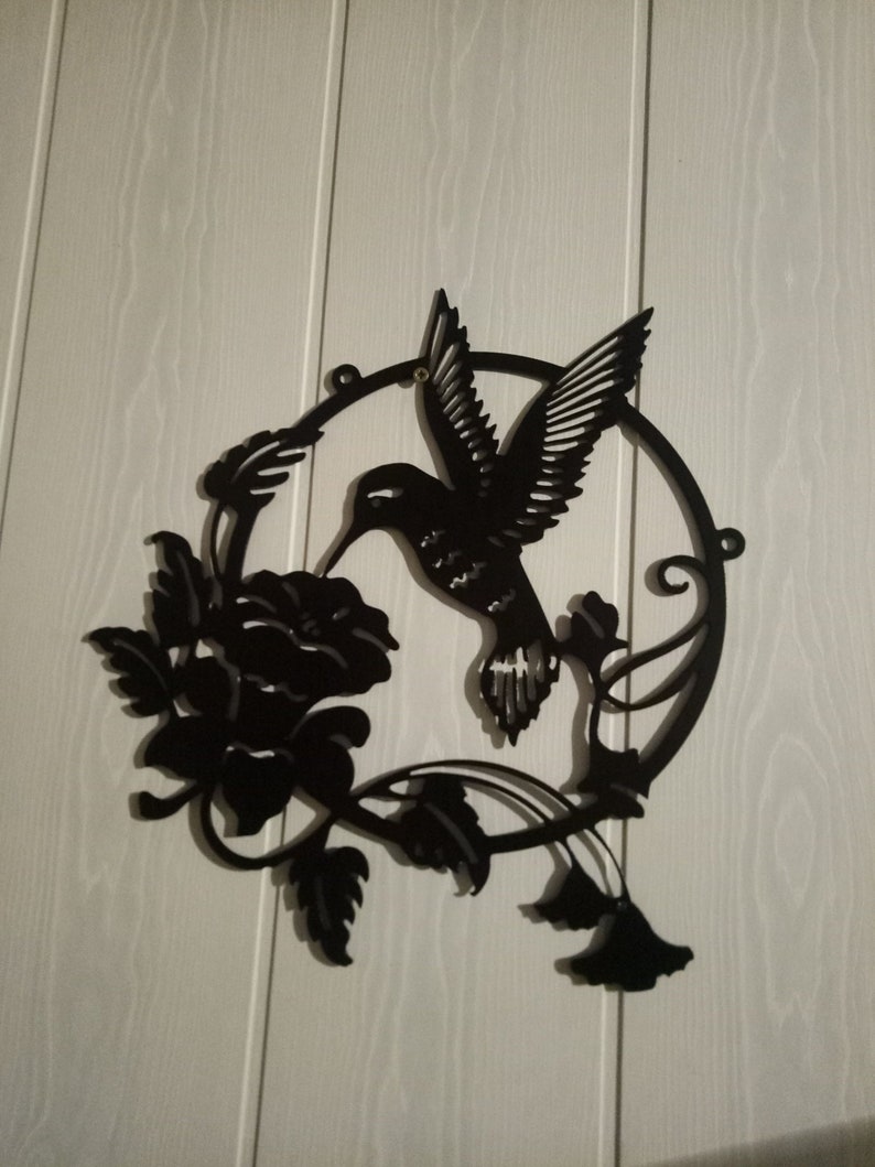 Hummingbird Metal Art Wall Decor Colibri Wall Hanging ...