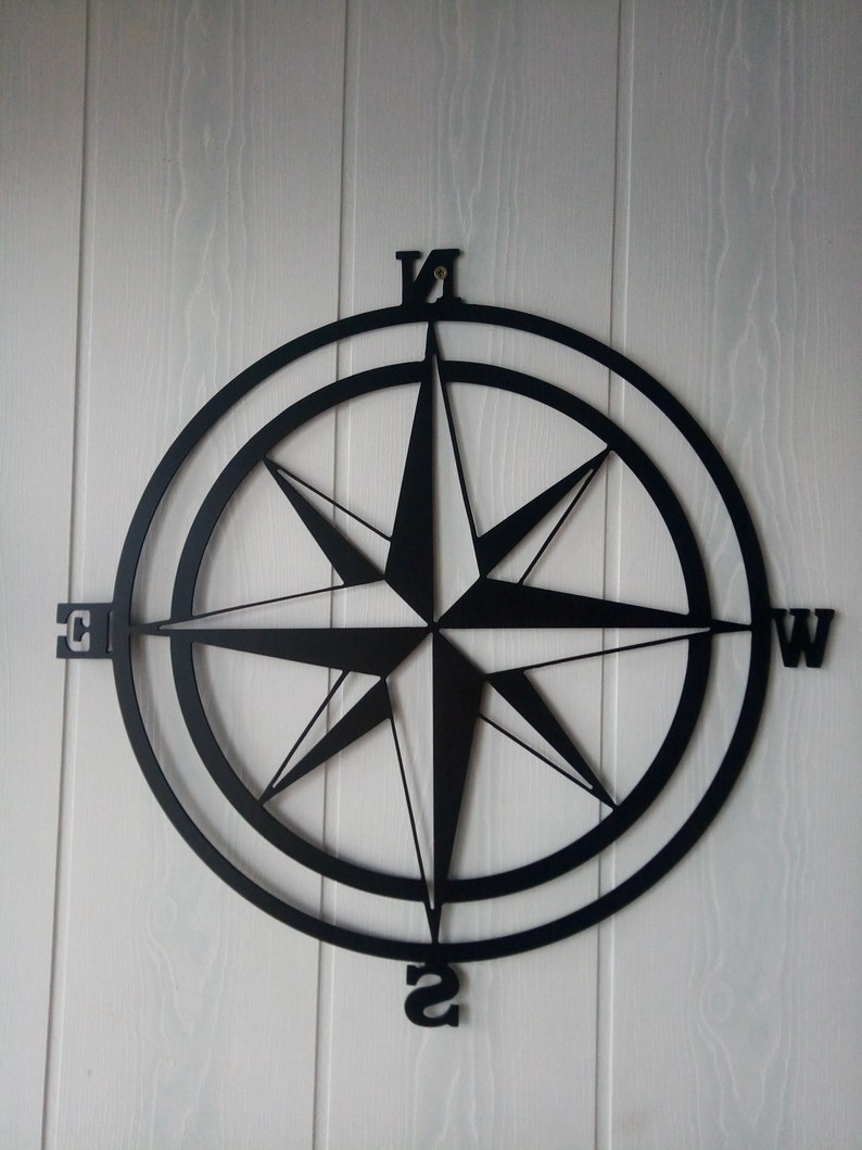Compass Rose Metal Wall Art Wall Decoration Art Compass ...