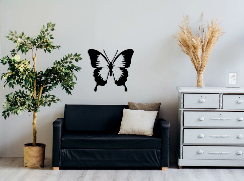 Butterfly Metal Wall Art Metal Wall Decor Wall Hanging Art Etsy